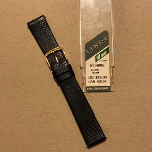 Black lizard watch band